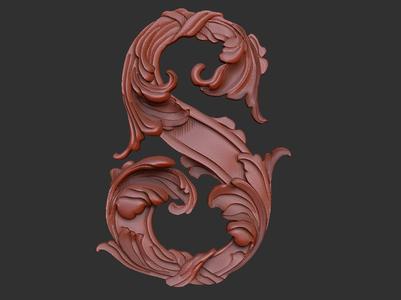 Letters S for jewelry and decoration
