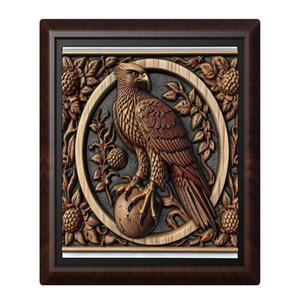 Hawk animal wall art relief wall decor
