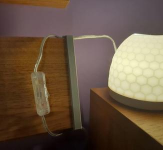 Switch holder on Ikea bed