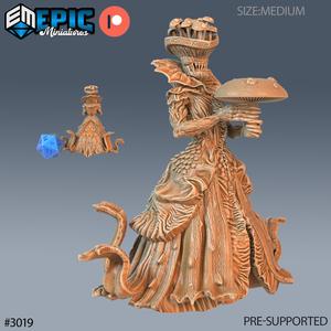 Fungus Queen Mushroom ‧ DnD Miniature ‧ Tabletop Miniatures ‧ Gaming Monster ‧ 3D Model ‧ RPG ‧ DnDminis ‧ STL FILE