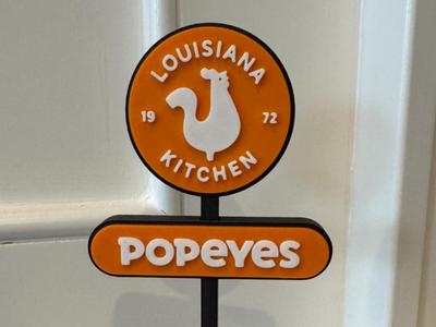 Popeye's Chicken Sign