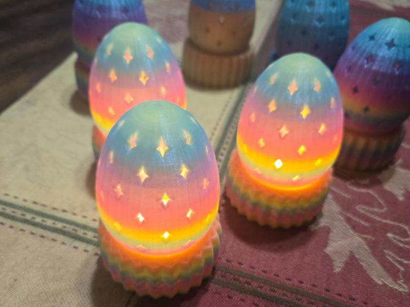 easter egg tea light