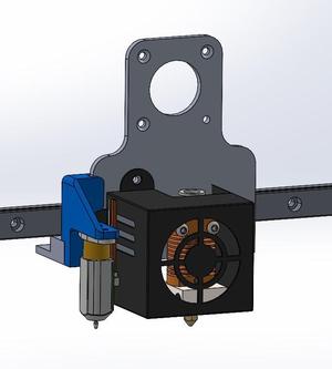 Micro Swiss DD Linear Rail blTouch Mount