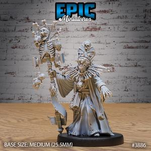 Arch Necromancer ‧ DnD Miniature ‧ Tabletop Miniatures ‧ Gaming Monster ‧ 3D Model ‧ RPG ‧ DnDminis ‧ STL FILE