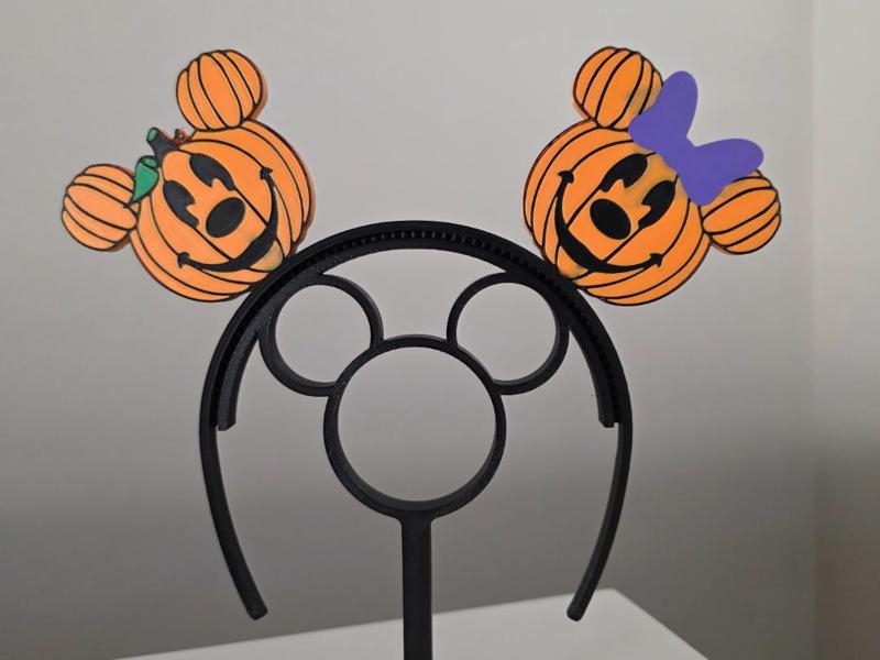 Mickey and Minnie Pumpkin Ears