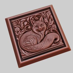 Fox Animal 3D Model for CNC Router Laser & 3D Printer