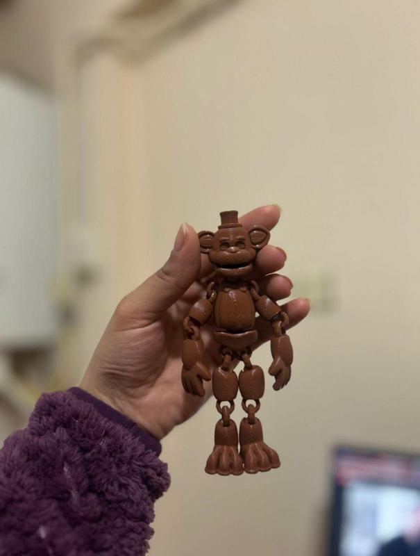 fnaf freddy fazbear flexi figure / stl and 3mf piece