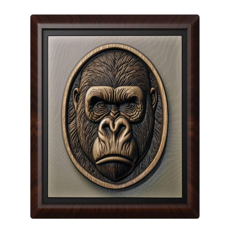 Gorilla animal wall art relief wall decor