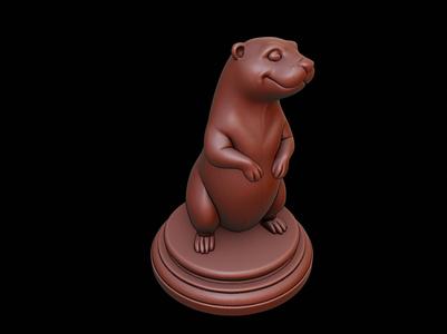 Otter Animal Figure Printable