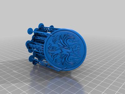 Blue phoenix ring Supports