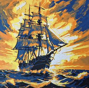 Clipper 01 (Hueforge Filament Painting)