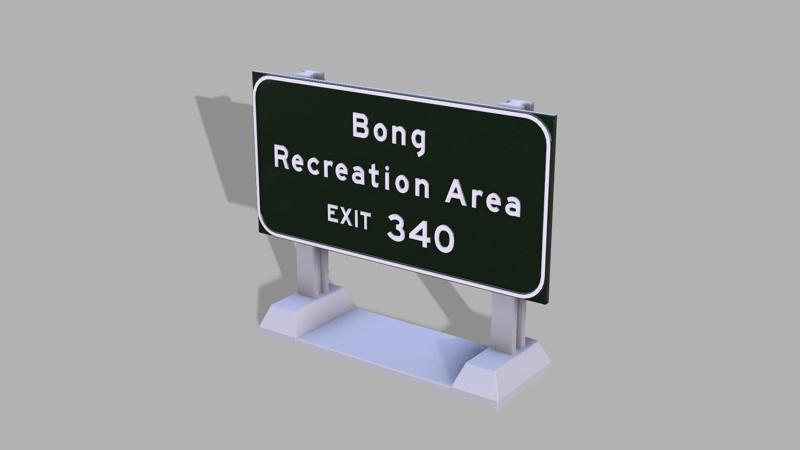 Wisconsin - I94 - B**g Recreation Area Sign
