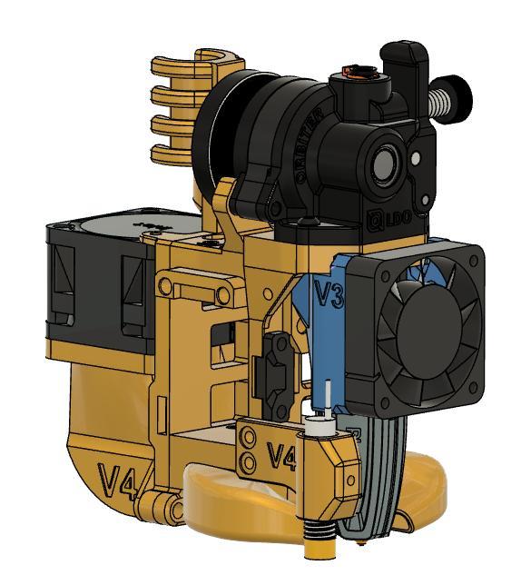 SuperLight Fast-Swap carriage (for Orbiter 1.5 extruder)