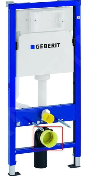 Geberit Duofix Toilettenverschluss Stopfen, gelber Stopfen für WC/Toilette, Baustopfen