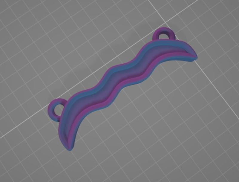 Curve keychain