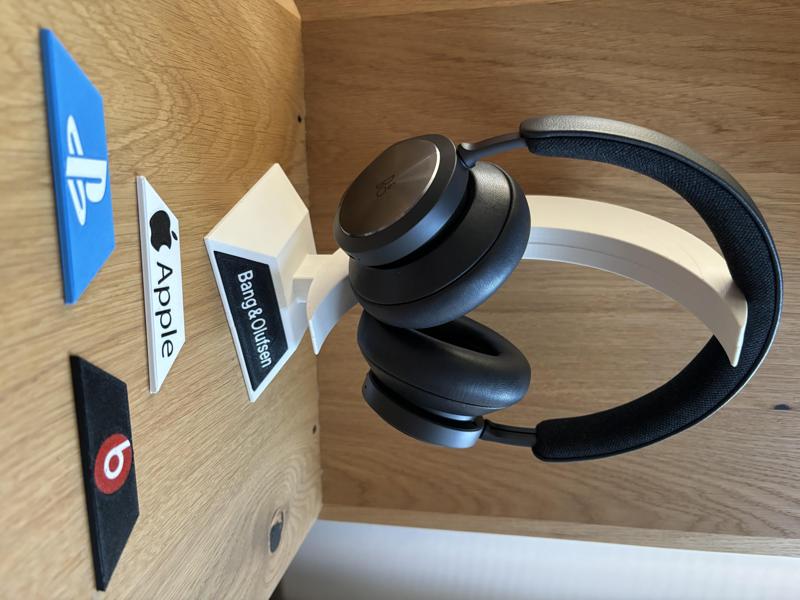 Headphone Stand / Holder Moon Design / Kopfhörerhalter Mondsichel