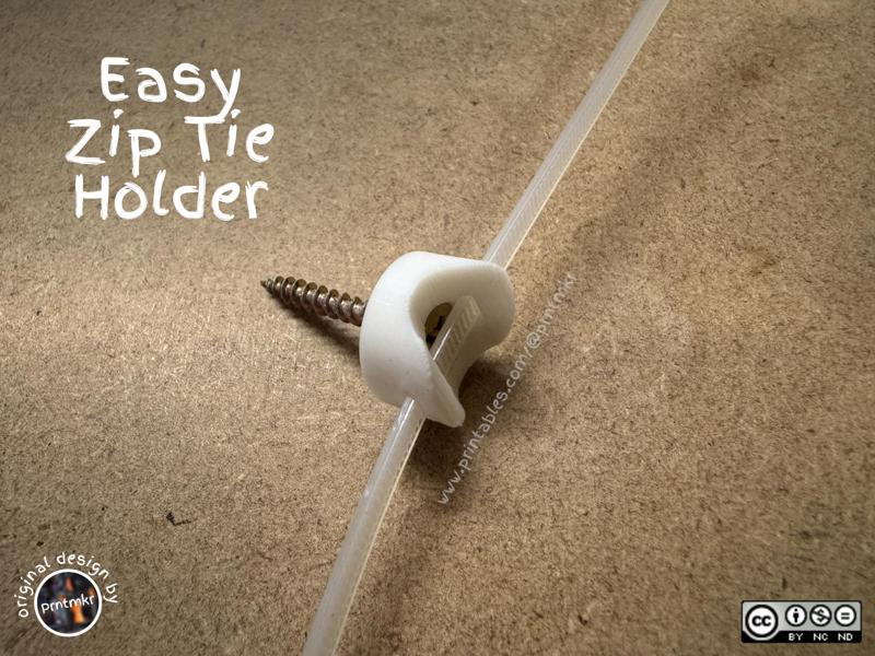 Easy Zip Tie Holder