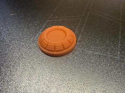 Clay pigeon keychain