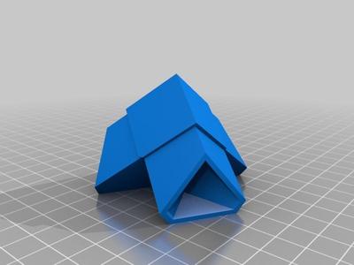 3-way square tube corner