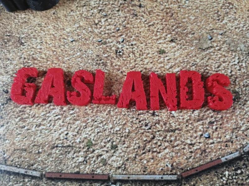 Rusty Letter and Numbers for Gaslands Scenery 