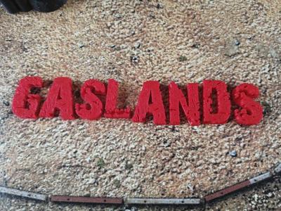 Rusty Letter and Numbers for Gaslands Scenery 