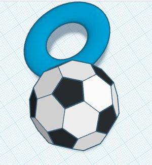 Football key chain