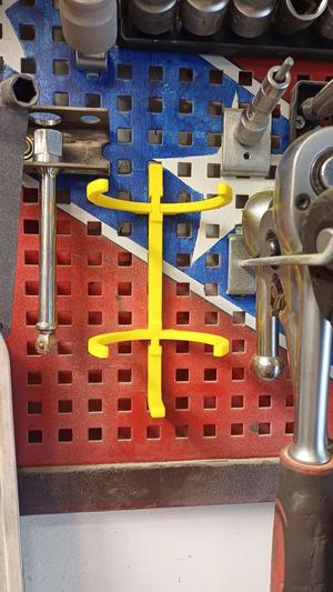 Spray Can Holder for Square Holes / Pegboard