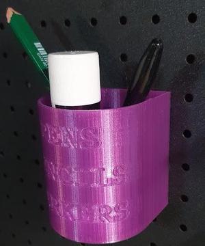 Pegboard Pencil Holder