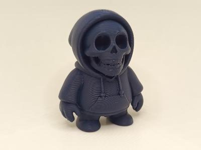Street Skeleton – Hoodie-clad Bones