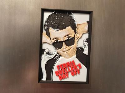 Ferris Bueller's day off movie poster fridge art