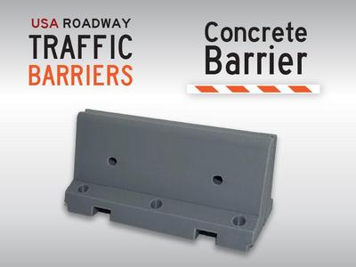 Concrete Barrier - US Road Mini Barriers