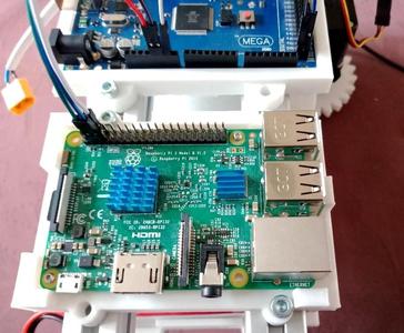 Support 1 raspberry pour profilé aluminium