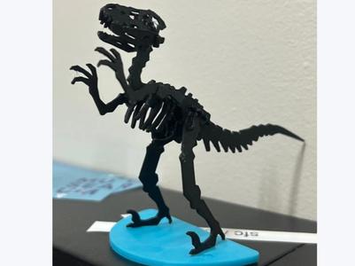 Velociraptor kit card ( quick print 20 min )