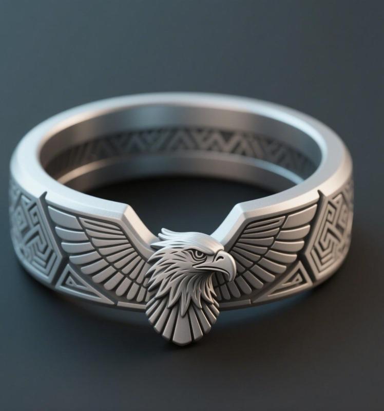Eagle Totem Ring Jewelry Band -free for Patreon followers