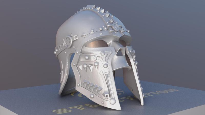 Full Scale Viking Helmet STL – Historical Armor Cosplay Prop