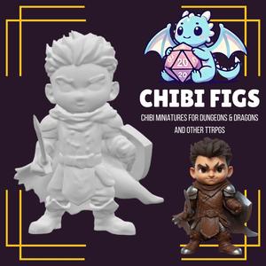 Chibi Male Swordsman Miniature