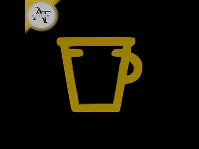 Simple Coffee Cup Symbol - 2D Art
