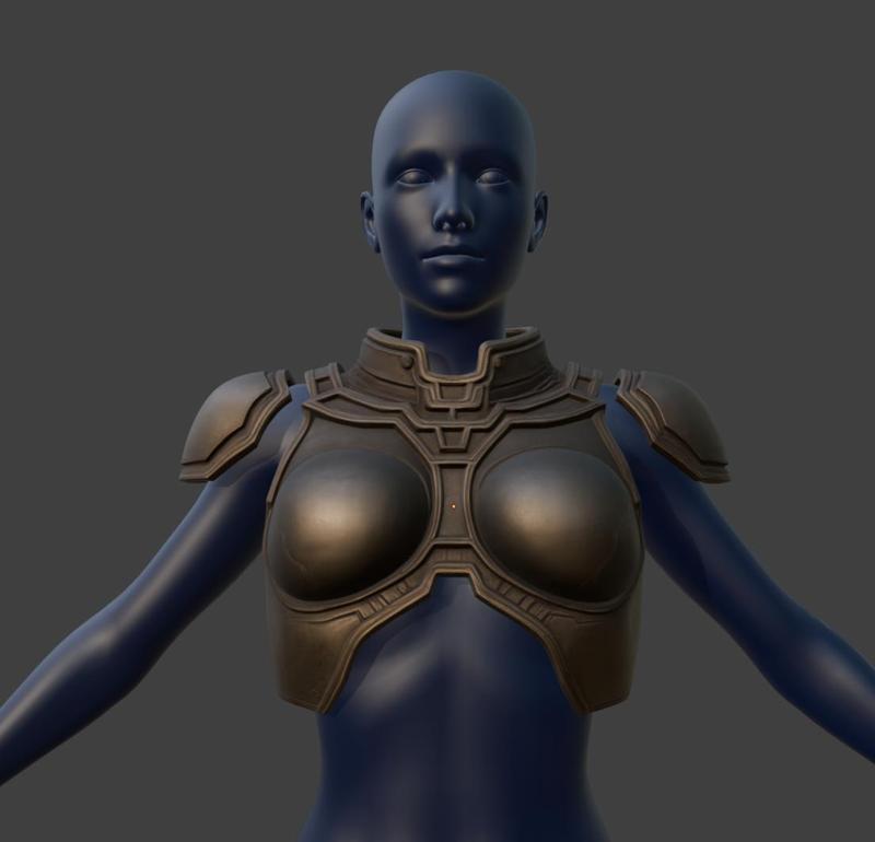 Cylon Breast Armor and Pauldrons (Caprica)