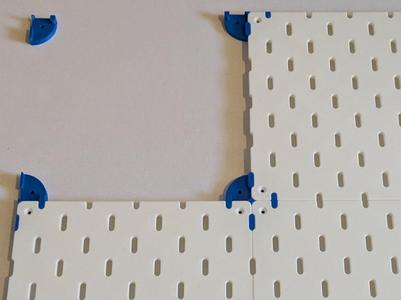 Modular skadis boards for seamless connection
