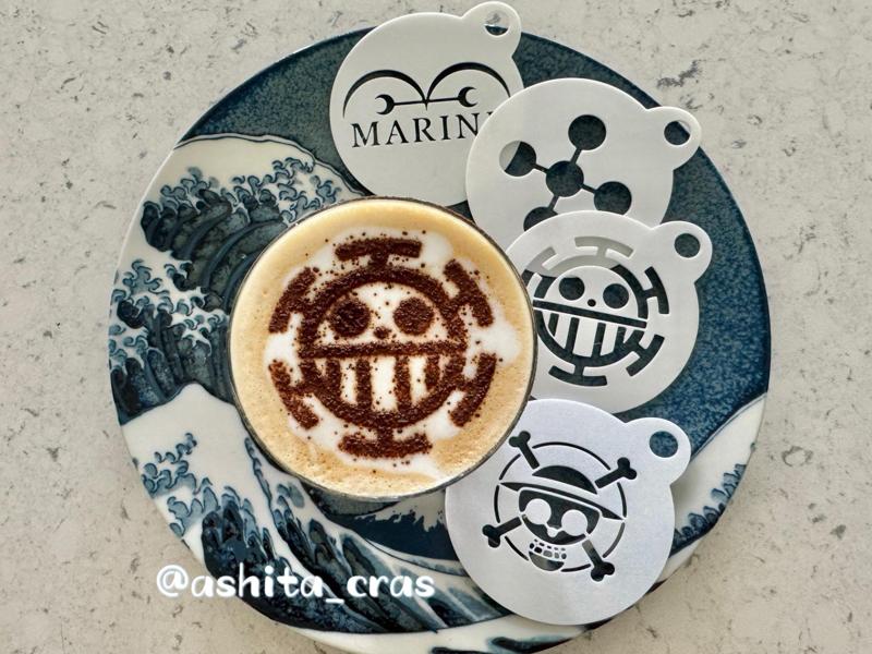 Latte Art Stencil - One Piece - Quick Print