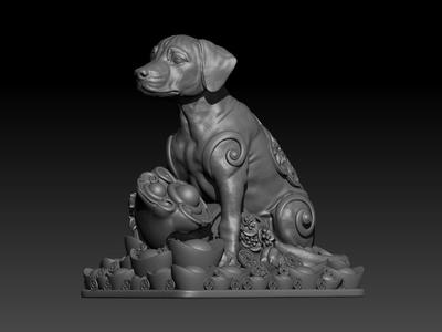 Dog 3D print model