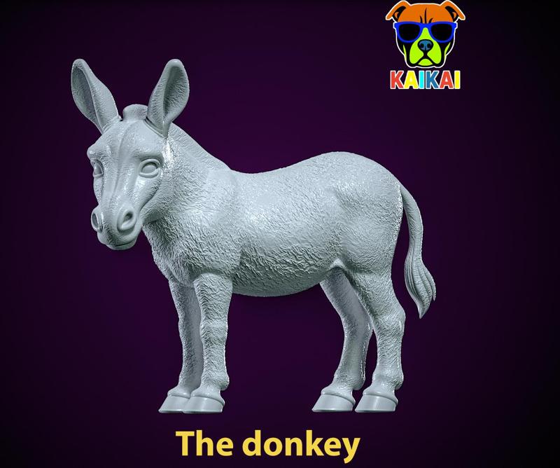 Donkey statue - Burro decor - 3D print