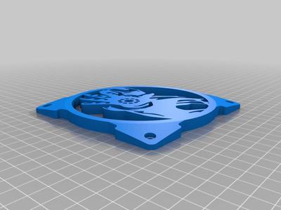120mm iron man fan grill