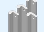 Shower door handles with hole centres at 127mm 