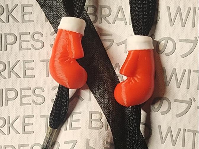 Left / Right Boxing Gloves Hoodie Drawstring Beads