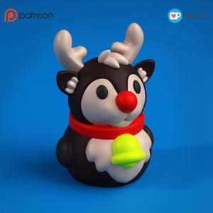 Snowman Christmas Ornaments - Reindeer (no support)