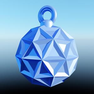 Christmas ball geodesic decor idea