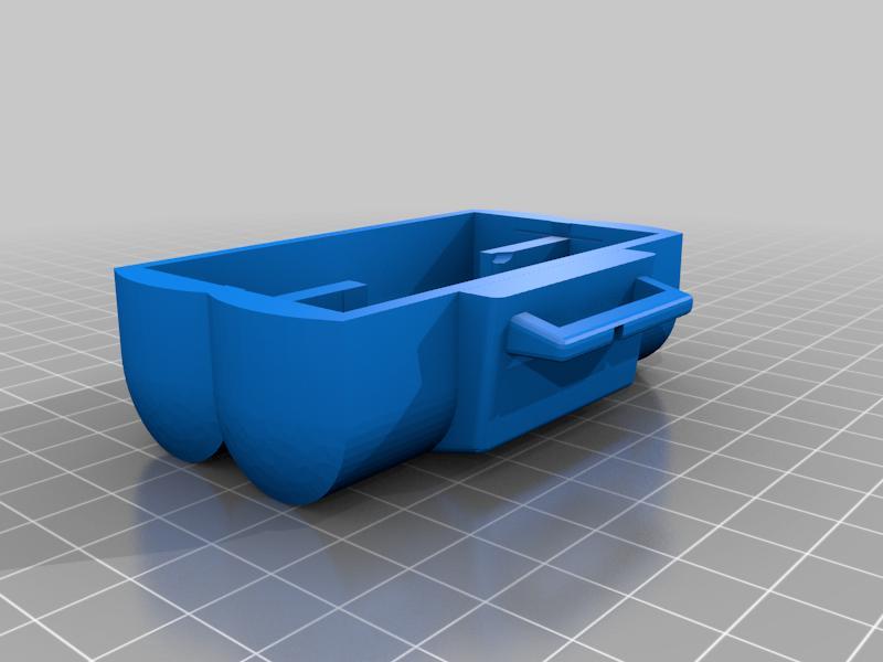 2 x 18650 headlight battery holder with charger