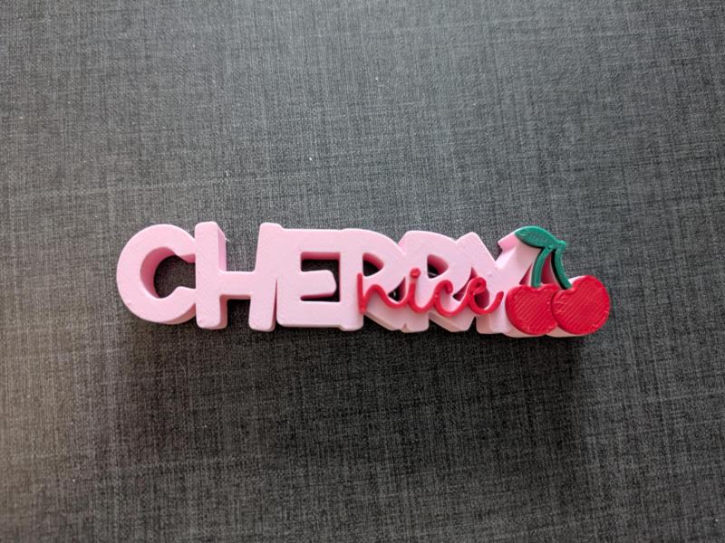 Cherry nice lettering