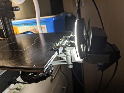 Ender 3 Camera Mount with Ring Light Slot
